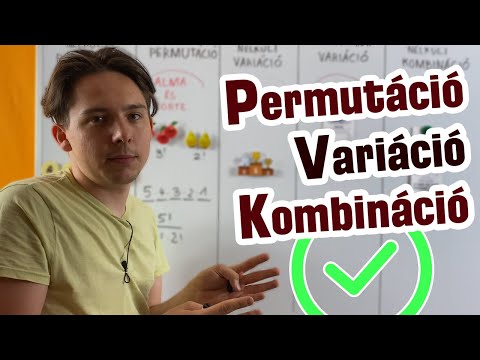 Így értsd meg gyorsan a KOMBINATORIKÁT! ✅ Permutáció | Variáció | Kombináció
