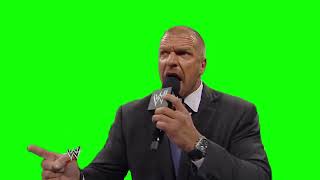 Triple H "you know what I'm gonna do? I'm gonna tweet my displeasure" green screen