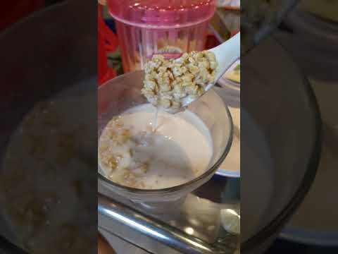 Slow Motion Zenfone 8 Video Camera Test Overnight Oatmeal 🤔