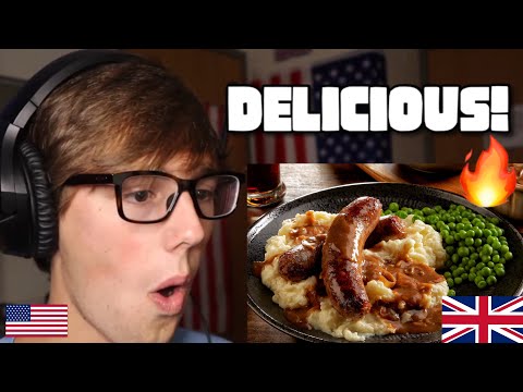 American Learns How to Make Bangers and Mash!