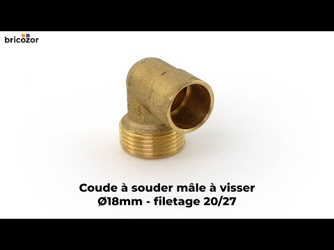 Coude laiton à souder mâle à visser BRICOZOR