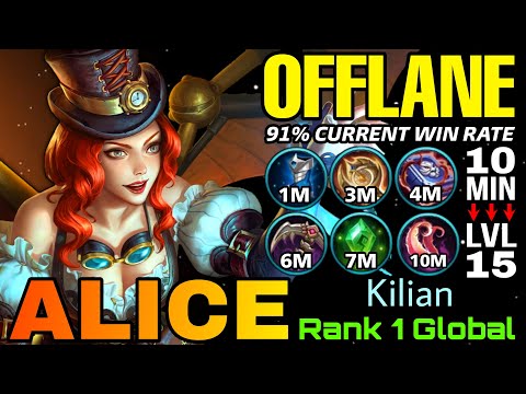 Stream Glider Alice Offlane Fast Farming! - Top 1 Global Alice by Kilian - MLBB