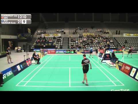 Line Kjaersfeldt vs Kirsty Gilmour (WS, 1/2 Finals) - 2015 Belgian International