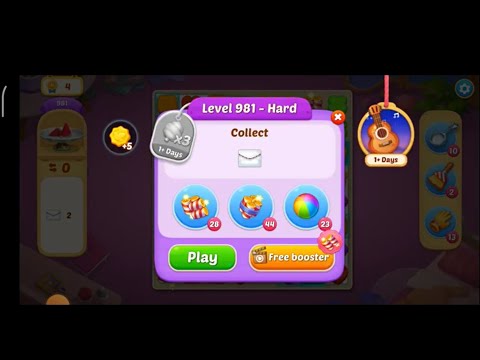 Matchington Mansion Level 981 - Hard Level - My No Booster Level / iOS/ Android