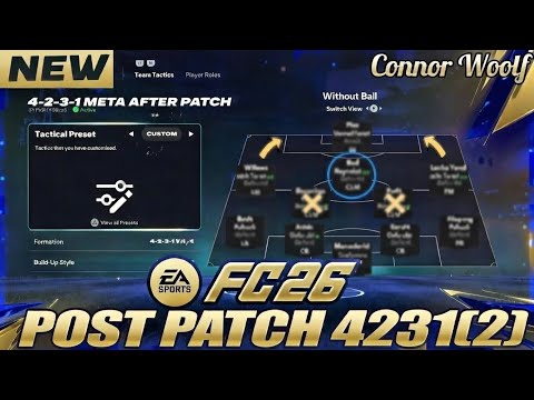 4231(2) = UNSTOPPABLE 😍 Best FC26 Tactics and Formation ✅