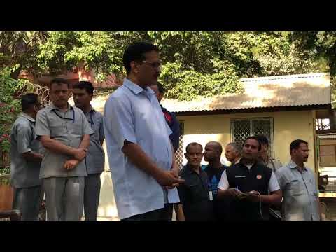 Delhi CM Arvind Kejriwal spend his morning interacting with the residents of New Delhi