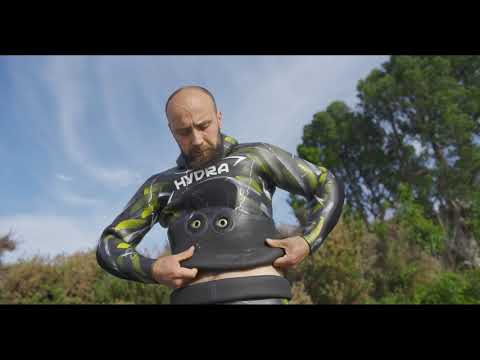 Como ponerse un traje de buceo de neopreno. Open cell  microporoso chicle goma pesca submarina
