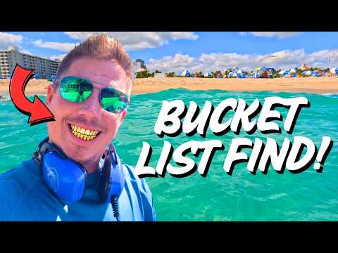 HUGE Gold Bucket List Item Found Beach Metal Detecting!