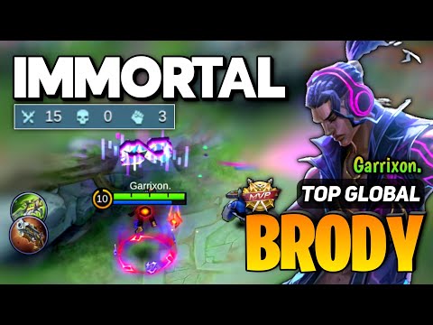 Perfect Play! Brody Best Build 2023 [ Brody Top Global Gameplay ] By Enemy Garrixon. - MLBB