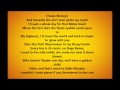 Travie Mccoy ft. Sia Golden Lyrics 