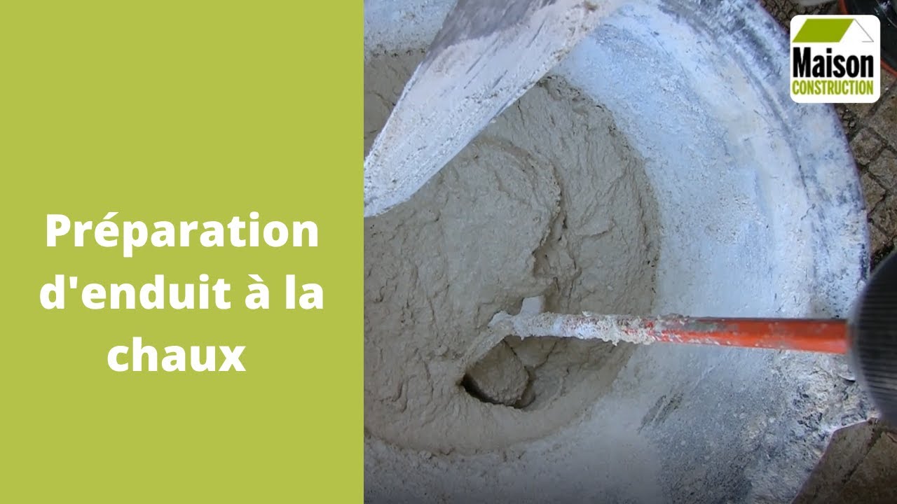Comment préparer un enduit à la chaux