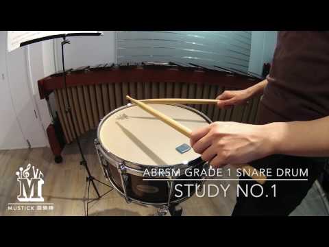 ABRSM Grade 1 Snare Drum- Study No.1