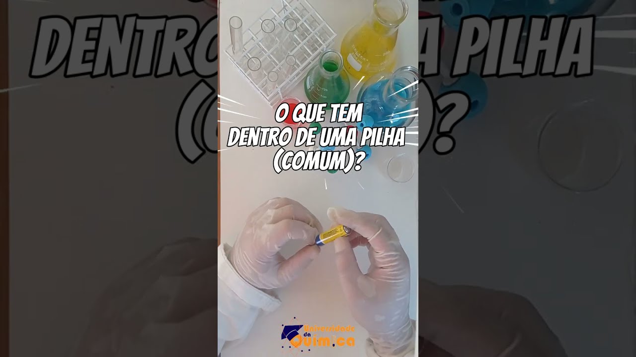 O que tem dentro de uma Pilha? #shorts #comunidadequimica