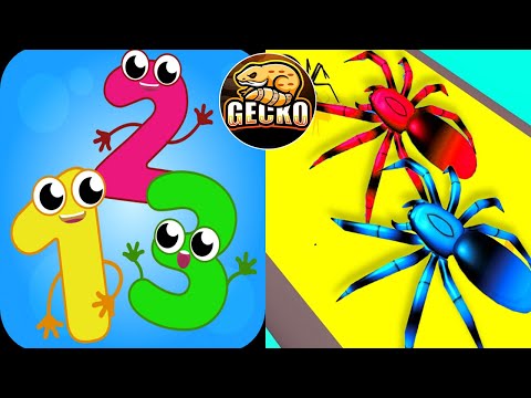 Play High Score in 1234 Join Numbers, Insect Evolution Run  - Mobile Games Walkthrough