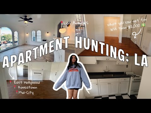 ‘Thrifting’ an LA Apartment ✨| what $2000 dollars gets you in LA - I found my dream apartment | Pt 1