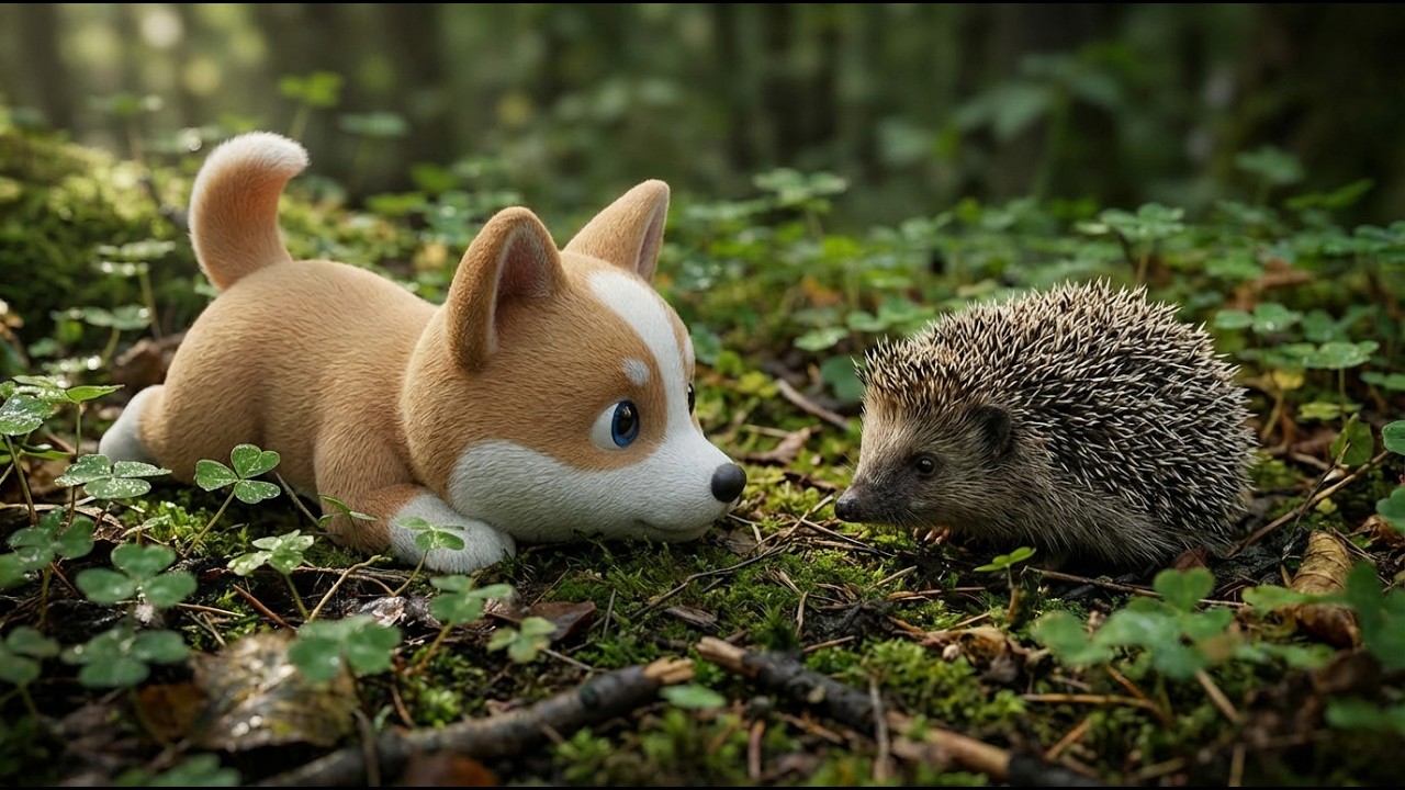 Moka is off on a playful forest adventure. 🌿🐾 The cutest puppy adventure!