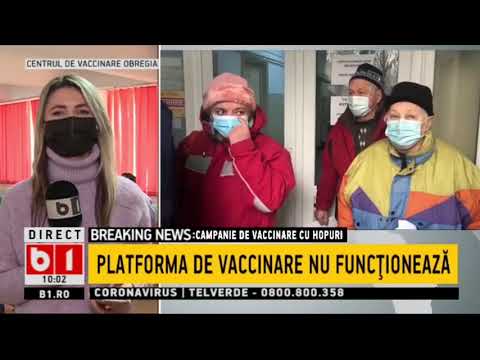 PLATFORMA DE VACCINARE NU FUNCTIONEAZA - STS: LUCRAM LA REMEDIEREA SITUATIEI_Stiri b1_18 ian 2021