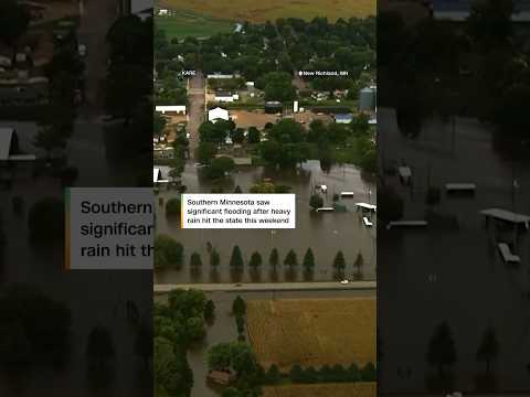 Heavy rain causes flooding in southern Minnesota