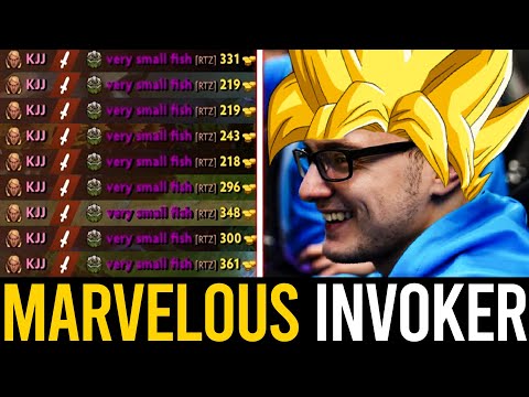 WHEN MIRACLE- INVOKER TURN ON GOD-MODE | MARVELOUS GAMEPLAY DELETED TINY MID