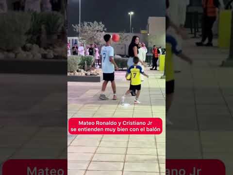 Cris junior with Mateo #football #neymar #follow #legend #cristianojr #ronaldojr #edit #cr7jr