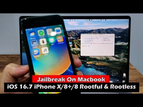 Jailbreak On Macbook iOS 16.7 iPhone X/8+/8 Rootful & Rootless