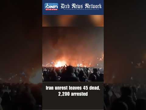 Iran Tehran Fires Protests 2026 Regime Change Uprising 45 Dead