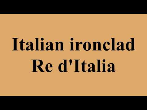 Italian ironclad Re d'Italia