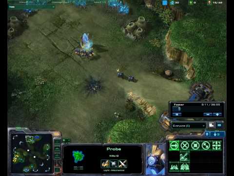 StarCraft 2 Beta: 2on2 (TP - PP) on Lost Temple - Part 1/3
