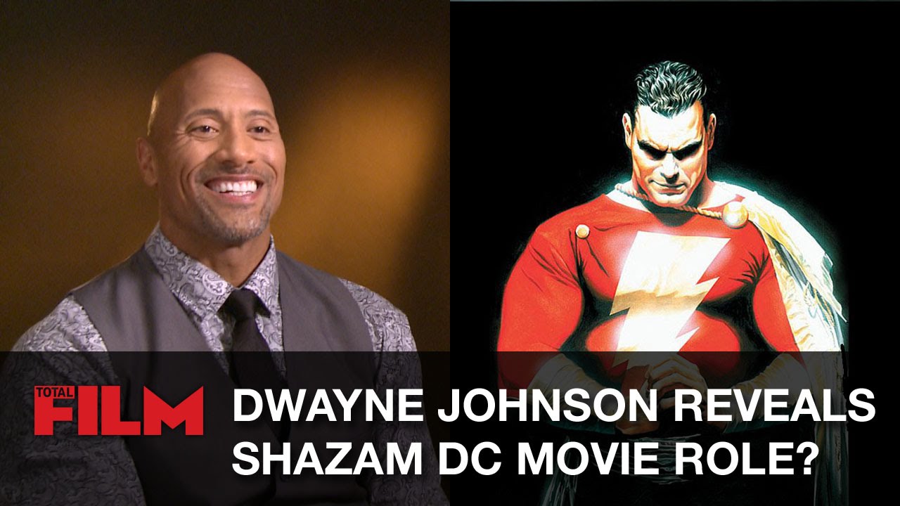 Dwayne Johnson reveals Shazam DC movie role? - YouTube