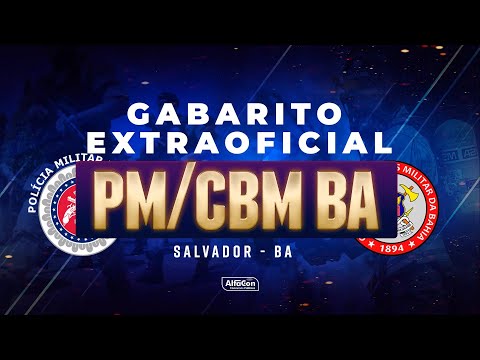 Gabarito CONCURSO PM BA e CBM BA 2022 - Soldado - AlfaCon