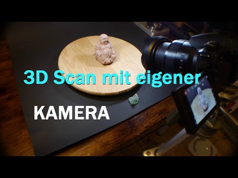 3D Scan von Buddha Statue mit eigener Kamera ... besser als mit 3D Scanner (Software Zephyr Free)