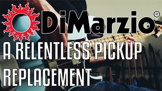 DIMARZIO RELENTLESS NECK PICKUP REPLACEMENT & COMPARISON!