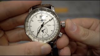 4k review of my 8 years old Zeppelin 7640-1 GMT dual time quartz watch