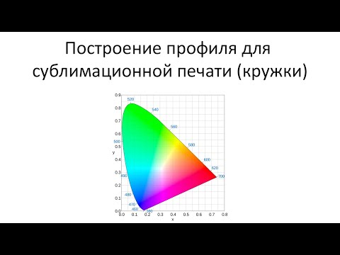 Как сделать профиль для сублимационной печати