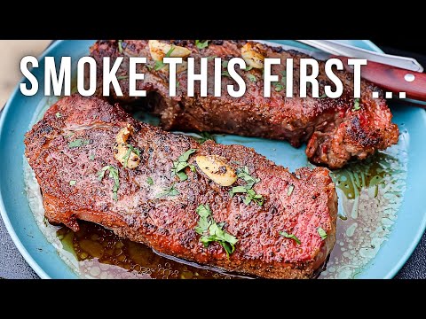 Smoke THIS STEAK First On The Traeger... (NY Strip)