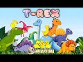 dino songs | lagu anak anak | badannya besar tangannya kecil | t rex | dino saurus | lagu anak pop