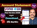 Yono SBI Account Statement Download From Mobile Banking How To Download SBI Account Statement
