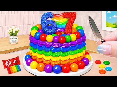 Best Of Miniature Cake 2025 🌈🍰 Amazing Trending 67 Rainbow Chese Cake Decorating 💗 The Cake Corner