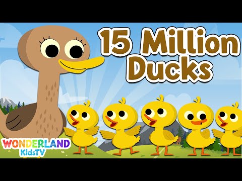15 Million Ducks - Fifteen Million Ducks went out one day - Nursery rhymes & Kids Songs #poems