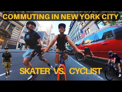 Flowing through New York City on Wheels - Can We Hack Traffic? (Rollerblading and Cycling)