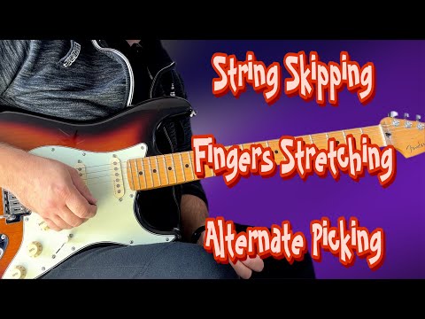 Shred Team Lick - 13- String Skipping, Fingers Stretching, Alternate Picking / 115