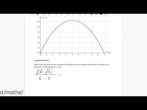 Mathelernen mit Martin Matura-Beispiel KL15_PT3_T1_13 Mittlere Geschwindigkeit