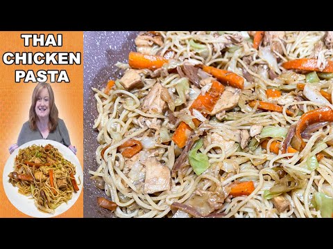 Easy THAI PEANUT CHICKEN PASTA