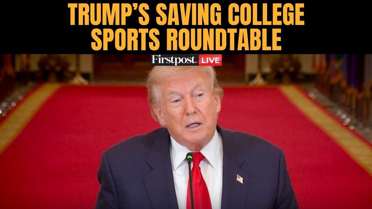 LIVE: President Donald Trump Participates in a Saving College Sports Roundtable | US Iran War