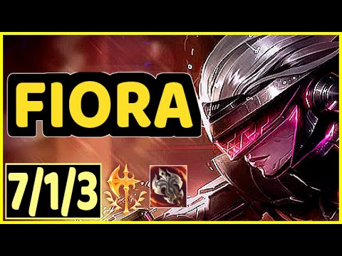 PHAXI (FIORA) - 7/1/3 KDA GAMEPLAY - EUW Ranked DIAMOND