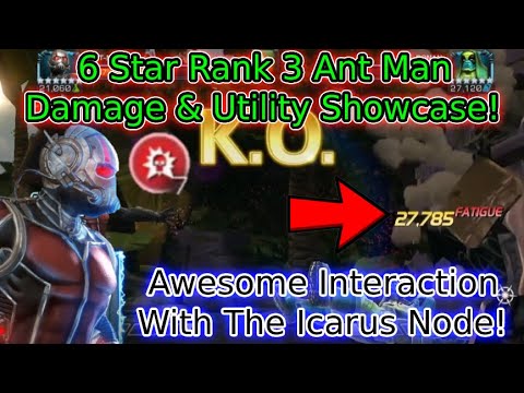 6 Star Rank 3 Ant Man Damage And Utility Showcase | Marvel Contest Of Champions