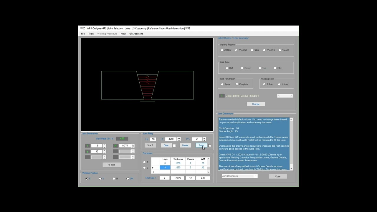 Welding Procedures Specifications - WPS - Software
