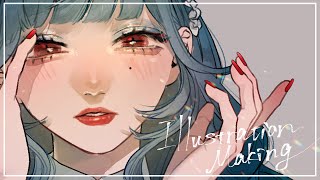 - 【イラストメイキング】-アングラーに溺れる-Illustration Making