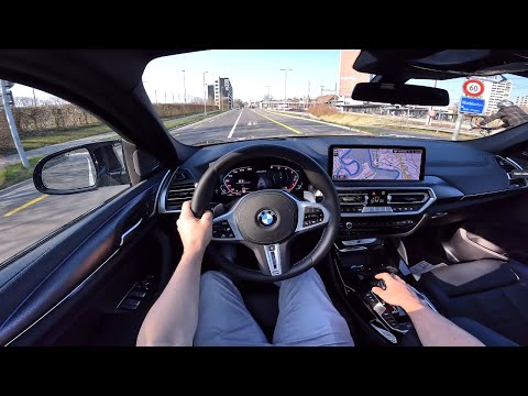 New BMW X4 M40d 2022 Test Drive POV