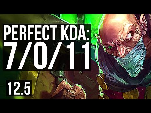 SINGED vs AKALI (MID) | 7/0/11, Godlike, 300+ games, Rank 11 Singed | EUW Master | 12.5